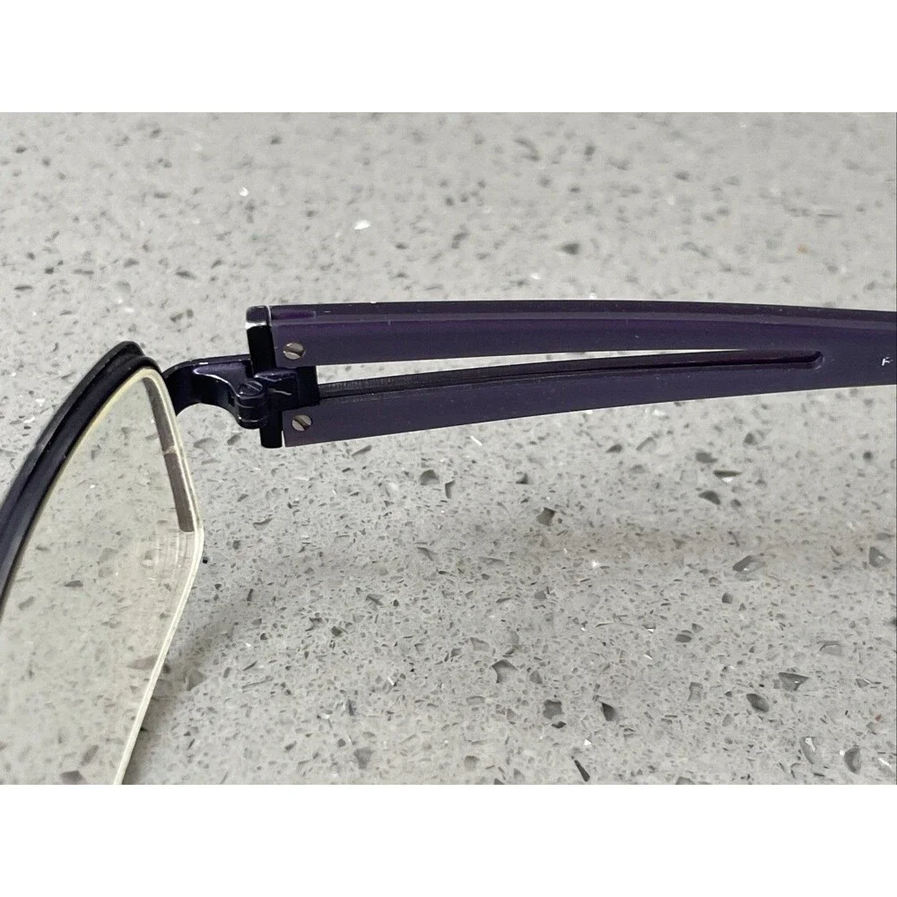 Roots Eyewear PLM CEN 51-18-135 Plum Purple Half Rim Eyeglasses Frames ONLY